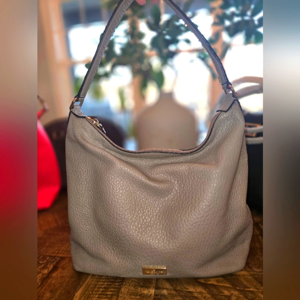 Kate spade Gray Leather Hobo Bag